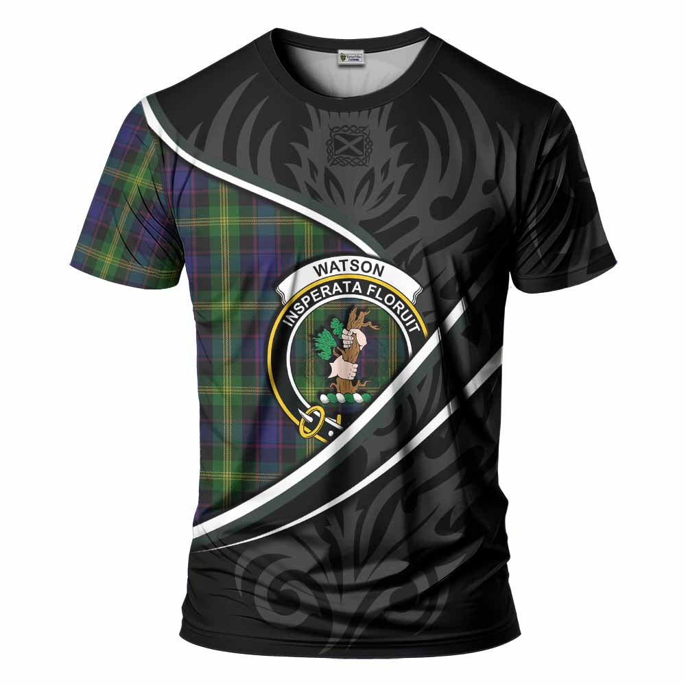 Watson Tartan Family Crest T-shirt Celtic Scottish Thistle Floral - Tartan Vibes Clothing