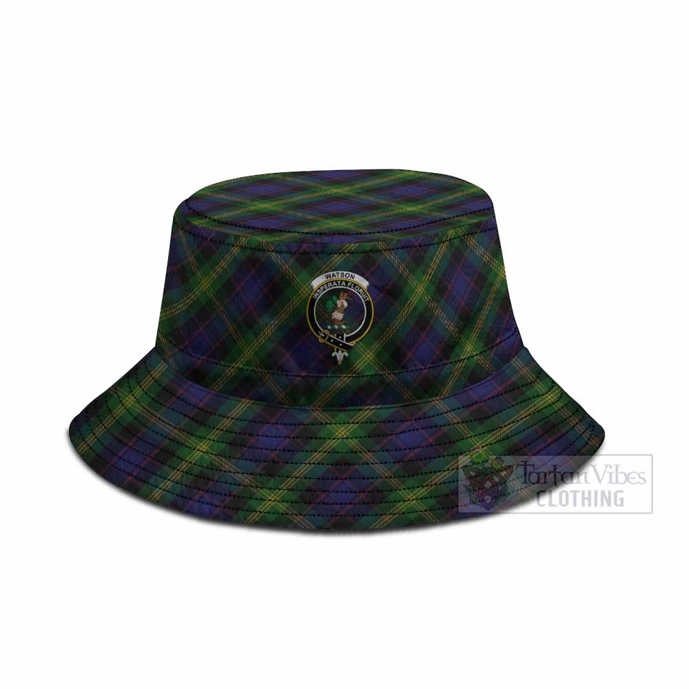 Watson Tartan Fishing Hat with Family Crest