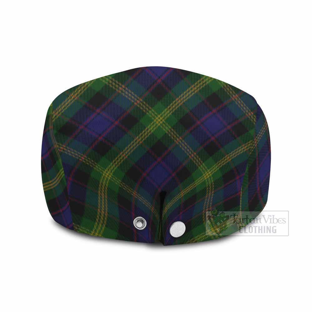 Watson Tartan Flat Cap, Jeff Cap Cross Style with Family Crest - Tartan Vibes Clothing