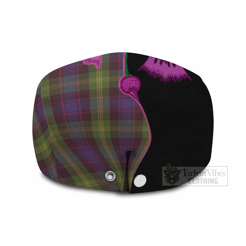 Watson Tartan Flat Cap, Jeff Cap Traditional Scottish Thistle - Tartan Vibes Clothing