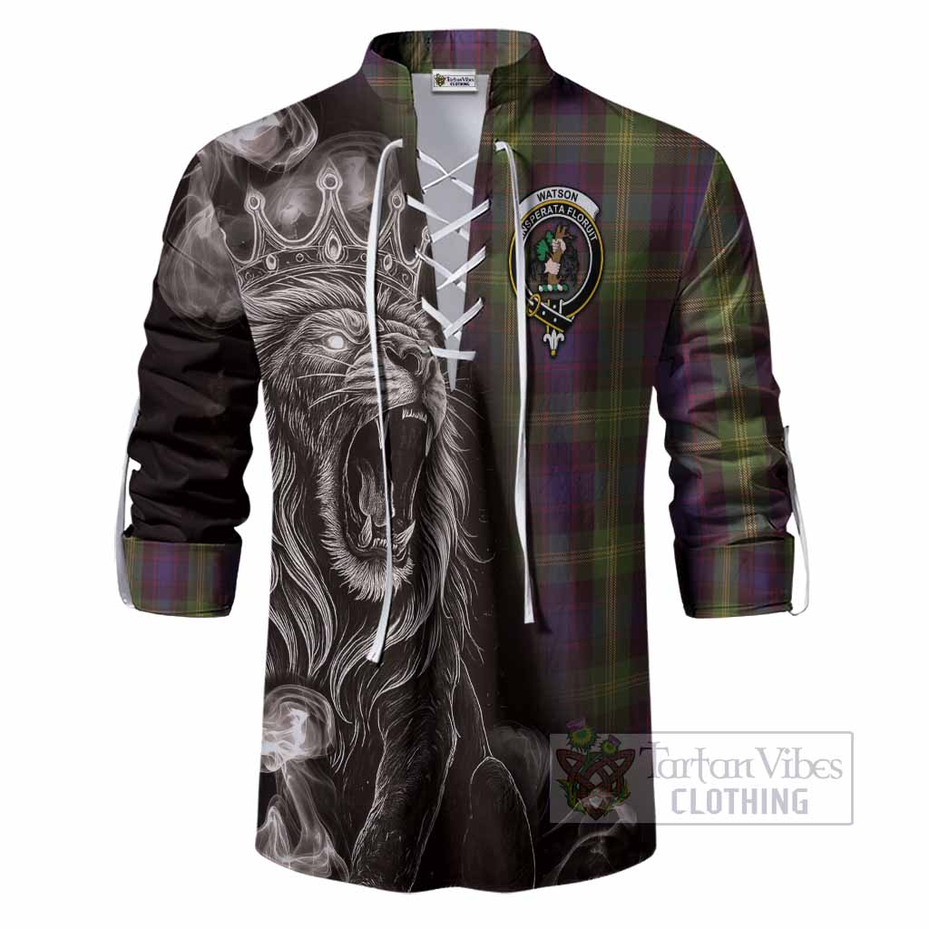 Watson Tartan Ghillie Shirt Roaring Lion Heritage