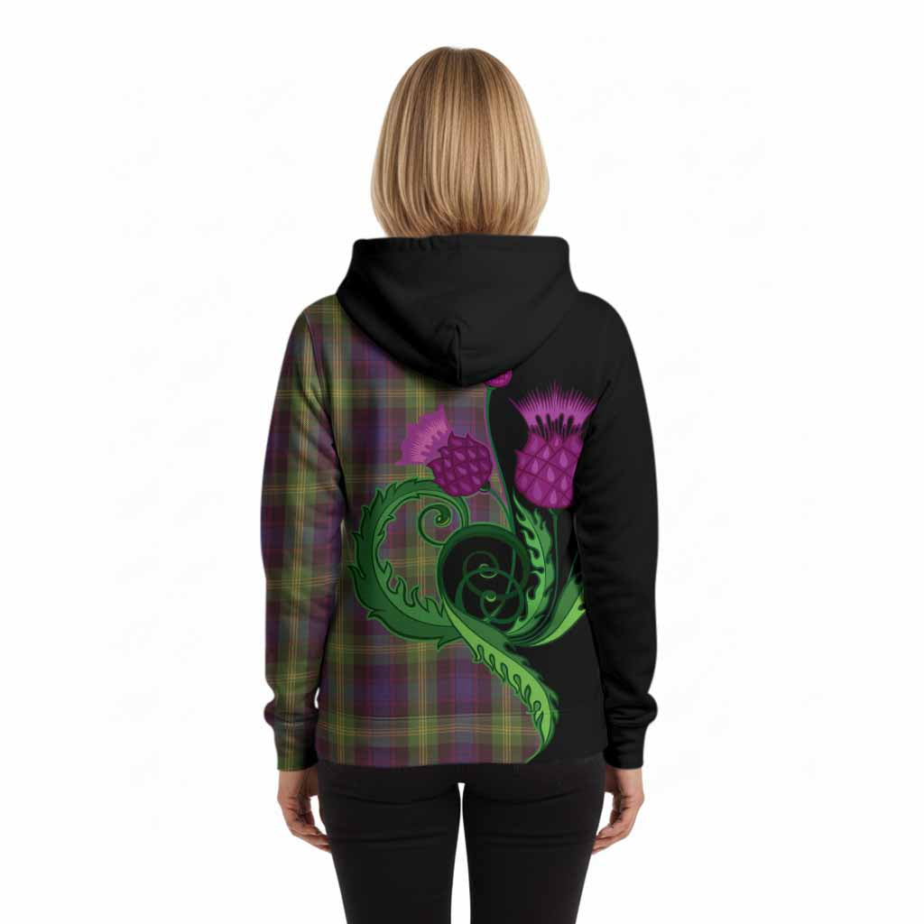 Watson Tartan Hoodie Traditional Scottish Thistle