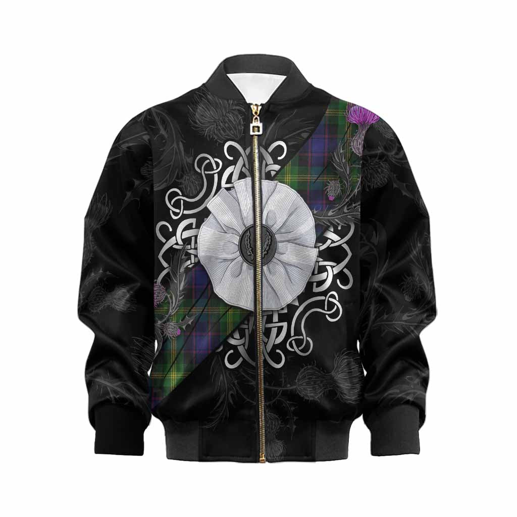 Watson Tartan Kid Bomber Jacket Jacobite White Rose Kid XS - Tartan Vibes Clothing
