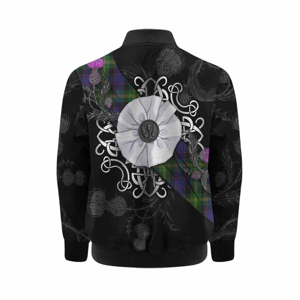 Watson Tartan Kid Bomber Jacket Jacobite White Rose Kid - Tartan Vibes Clothing