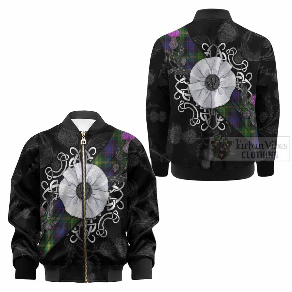 Watson Tartan Kid Bomber Jacket Jacobite White Rose - Tartan Vibes Clothing