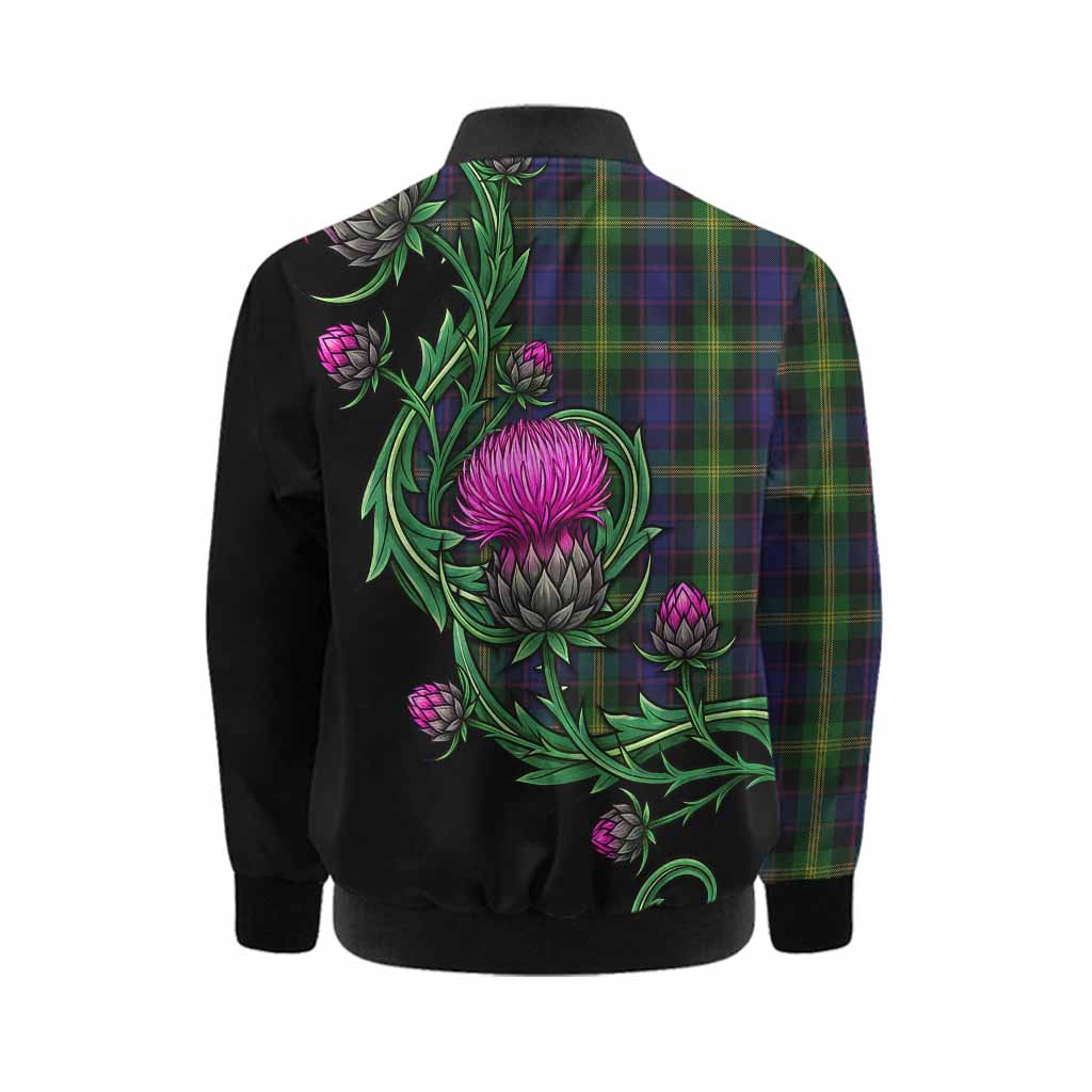 Watson Tartan Kid Bomber Jacket Resilient Scottish Thistle Kid - Tartan Vibes Clothing
