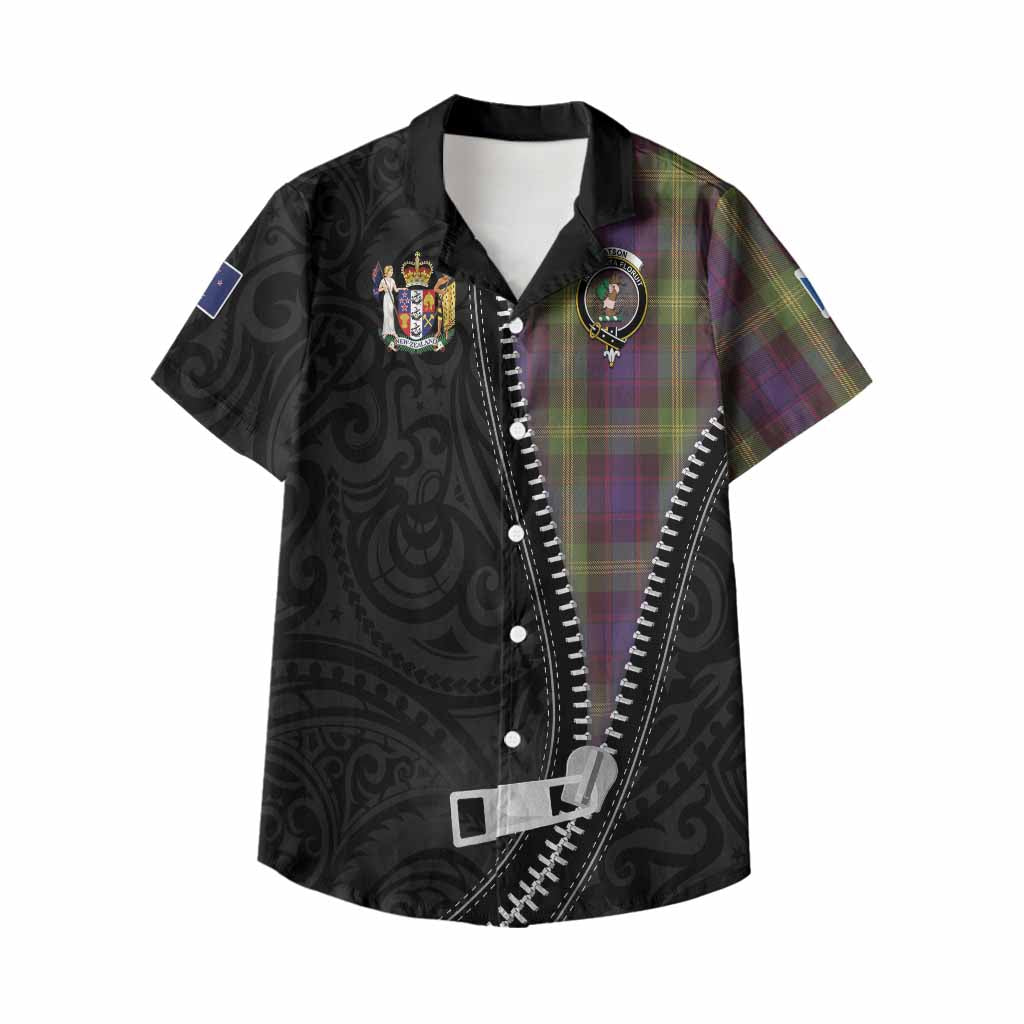 Watson Tartan Kid Hawaiian Shirt New Zealand Pattern Unique Zipper Stylized