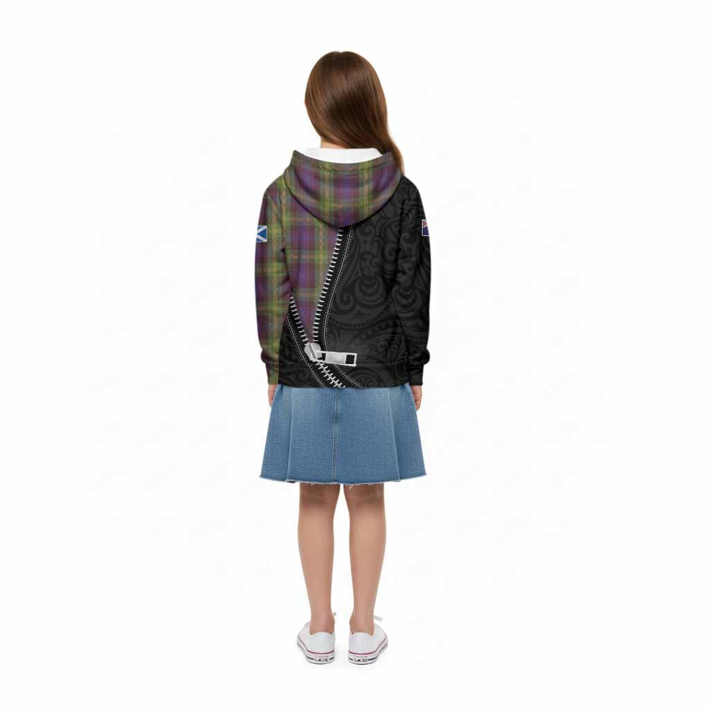 Watson Tartan Kid Hoodie New Zealand Pattern Unique Zipper Stylized