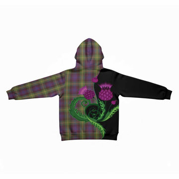 Watson Tartan Kid Hoodie Traditional Scottish Thistle