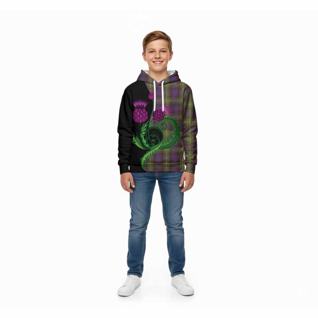 Watson Tartan Kid Hoodie Traditional Scottish Thistle