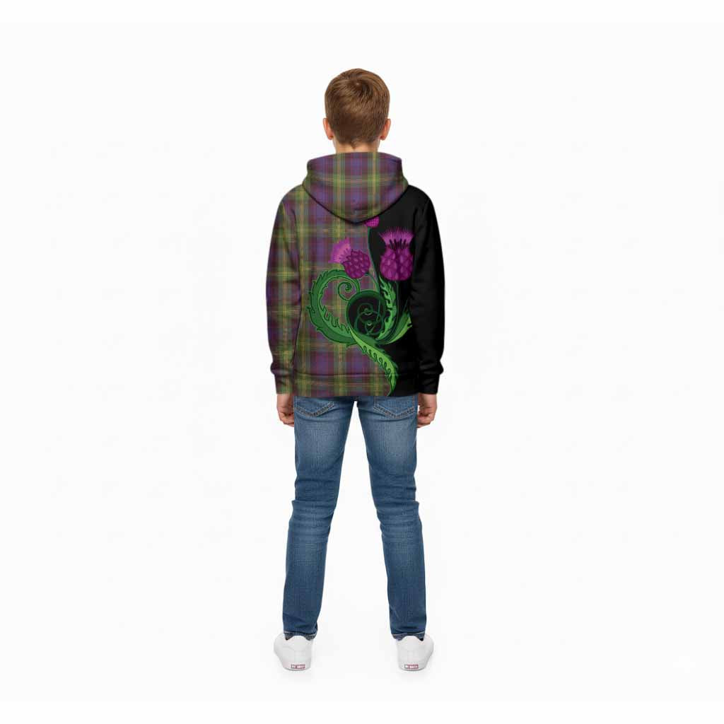 Watson Tartan Kid Hoodie Traditional Scottish Thistle
