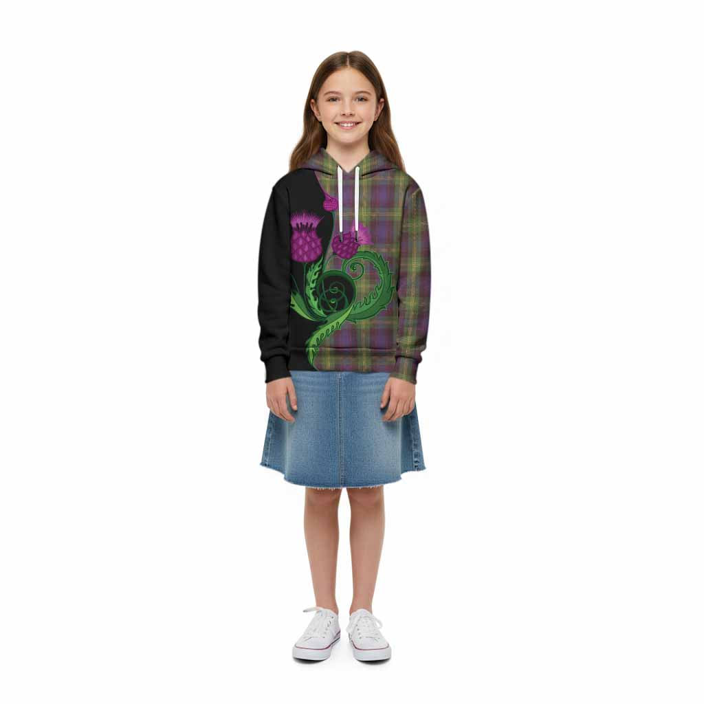 Watson Tartan Kid Hoodie Traditional Scottish Thistle