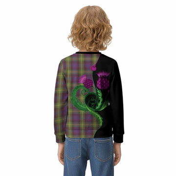 Watson Tartan Kid Knitted Sweatshirt Traditional Scottish Thistle