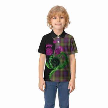 Watson Tartan Kid Polo Shirt Traditional Scottish Thistle