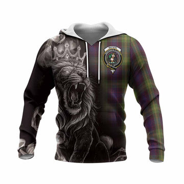 Watson Tartan Knitted Hoodie Roaring Lion Heritage
