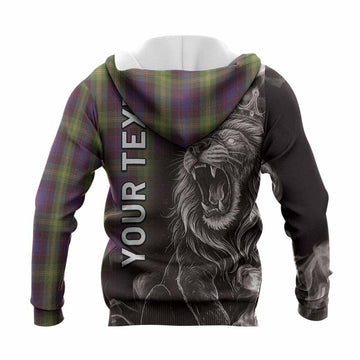 Watson Tartan Knitted Hoodie Roaring Lion Heritage