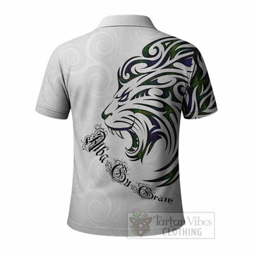 Watson Tartan Lion Roar Polo Shirt Alba Gu Brath with Celtic Motifs