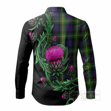 Watson Tartan Long Sleeve Button Shirts Resilient Scottish Thistle