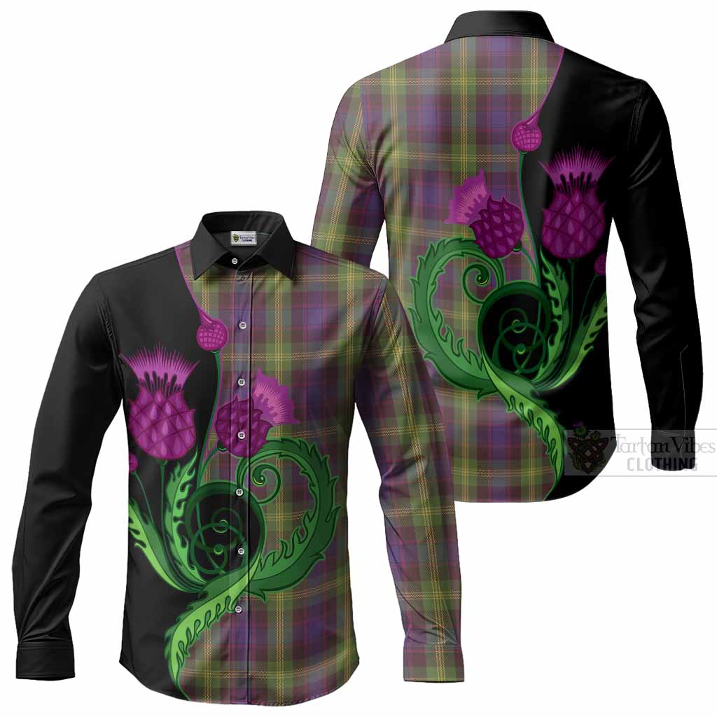 Watson Tartan Long Sleeve Button Shirts Traditional Scottish Thistle