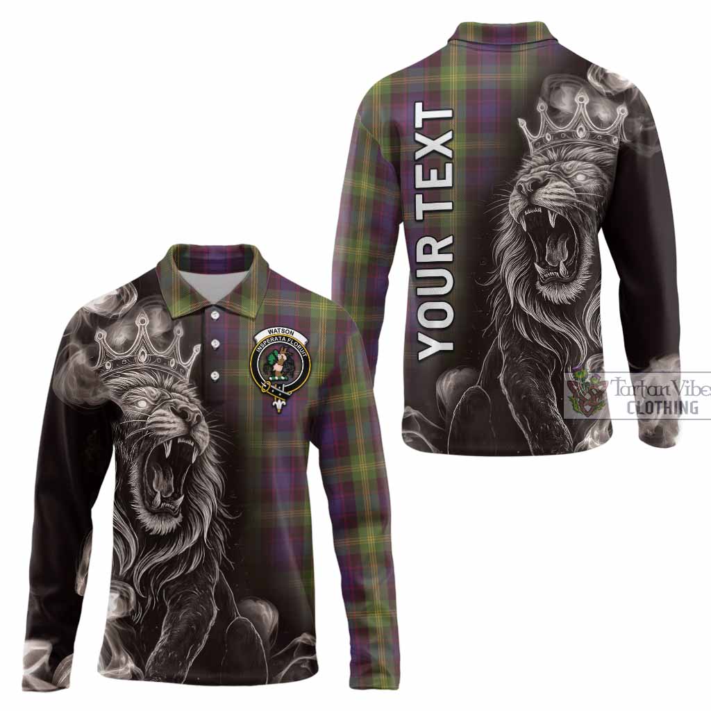 Watson Tartan Long Sleeve Polo Shirt Roaring Lion Heritage