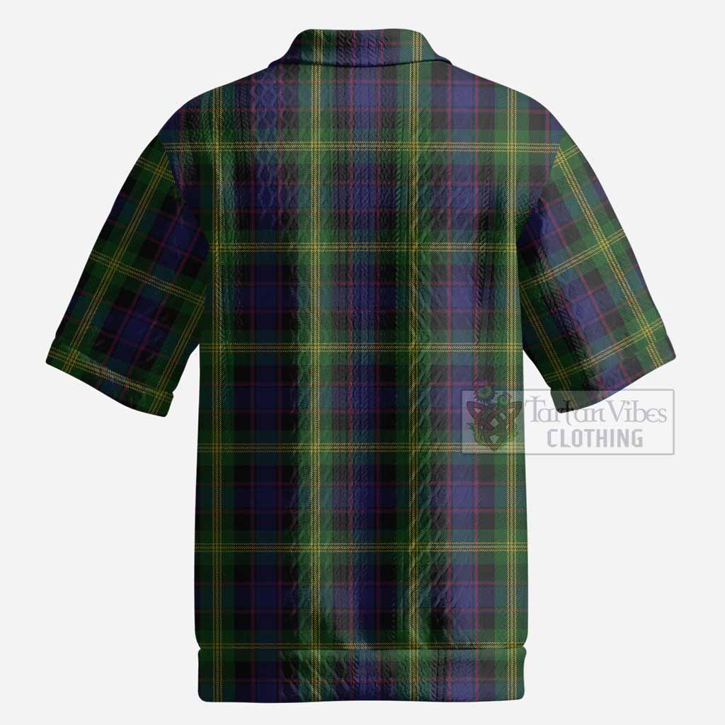 Watson Tartan Men’s Polo Sweater Top with Family Crest