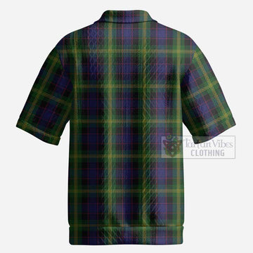 Watson Tartan Men’s Polo Sweater Top with Family Crest