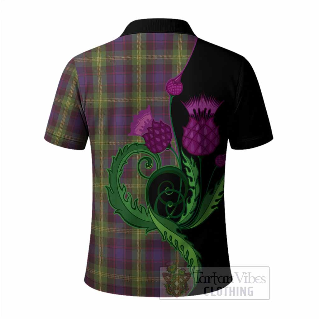Watson Tartan Polo Shirt Traditional Scottish Thistle