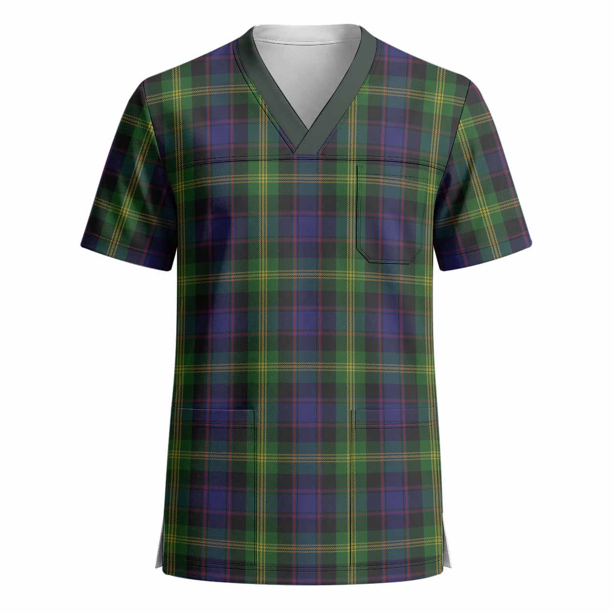 Watson Tartan Scrub Top - Tartan Vibes Clothing