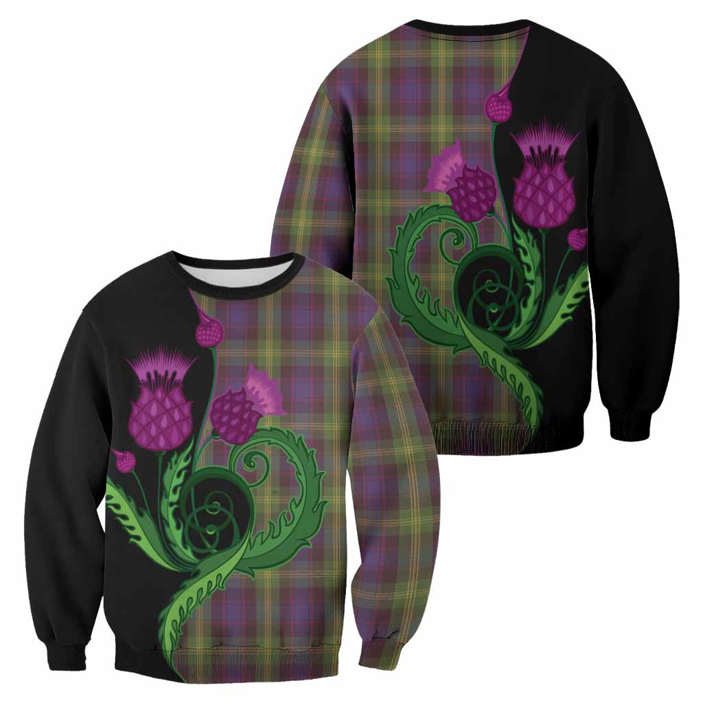 Watson Tartan Sweatshirt Traditional Scottish Thistle