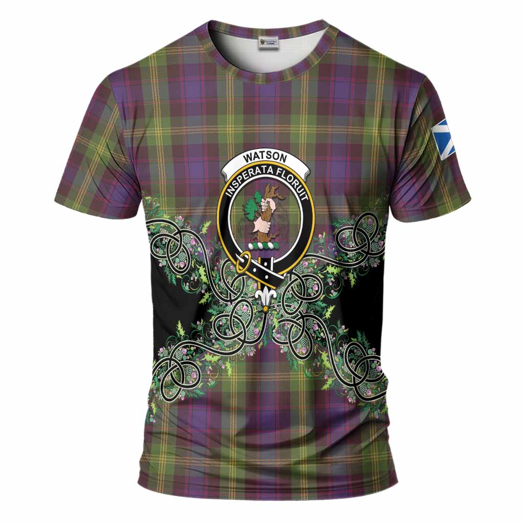 Watson Tartan T-Shirt Thistle Scottish Spirit