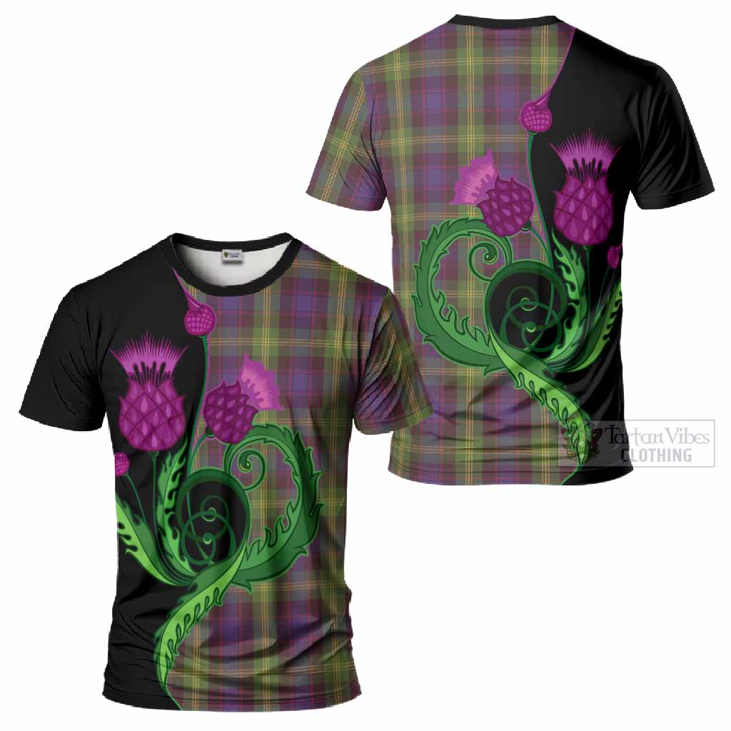 Watson Tartan T-Shirt Traditional Scottish Thistle