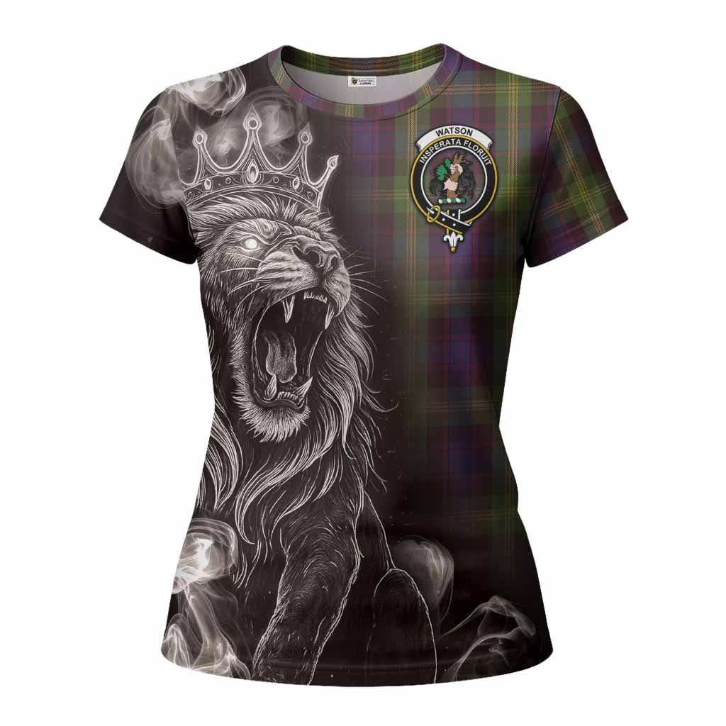 Watson Tartan Women T shirt Roaring Lion Heritage