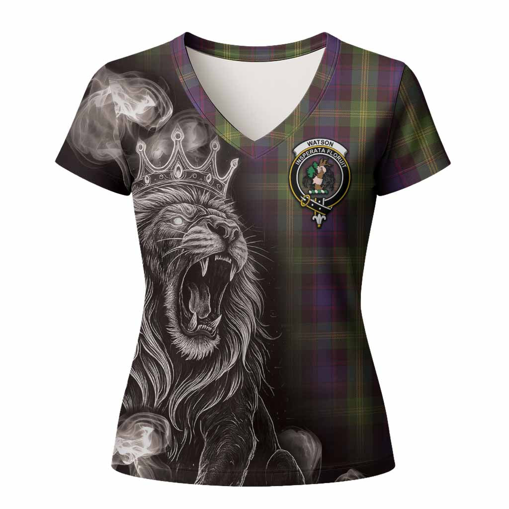 Watson Tartan Women T shirt Roaring Lion Heritage