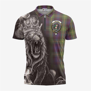 Watson Tartan Zipper Polo Shirt Roaring Lion Heritage