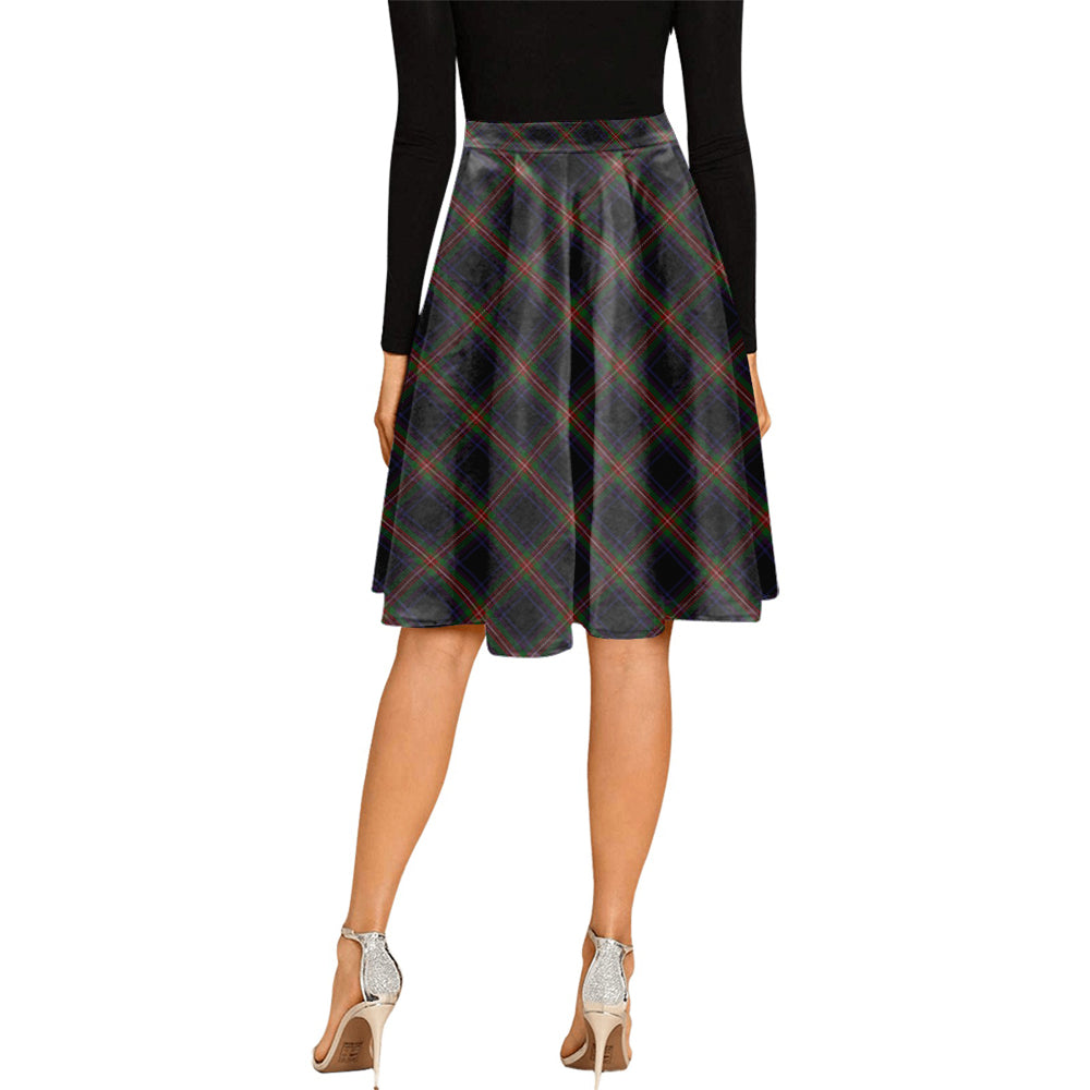 Watt Tartan Melete Pleated Midi Skirt Cross Style - Tartan Vibes Clothing