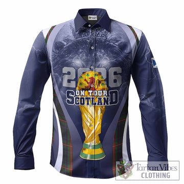 Watt Scotland Football Tartan Long Sleeve Button Shirts Scotland On Tour Trophy Style