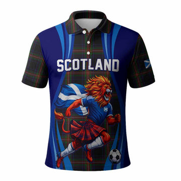 Watt Scotland Football Tartan Polo Shirt Lion Mascot Go Scottish