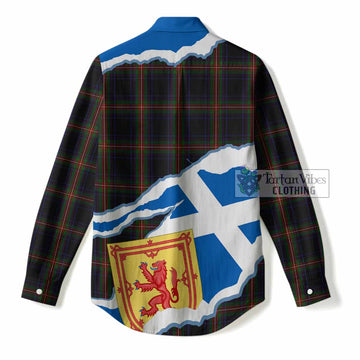 Watt Scotland Football Tartan Women Casual Shirt We'll Be Coming