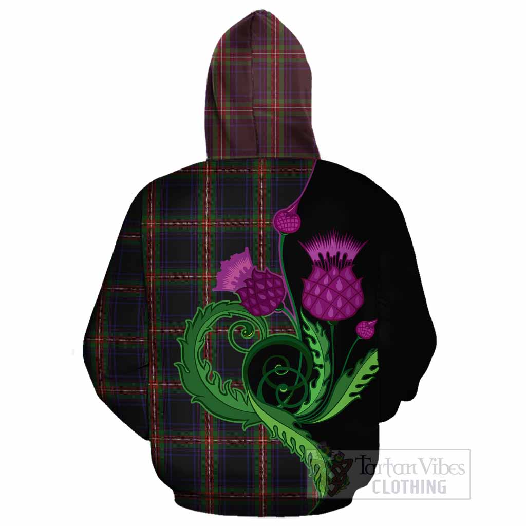 Watt Tartan Cotton Hoodie Traditional Scottish Thistle