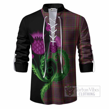 Watt Tartan Ghillie Shirt Traditional Scottish Thistle