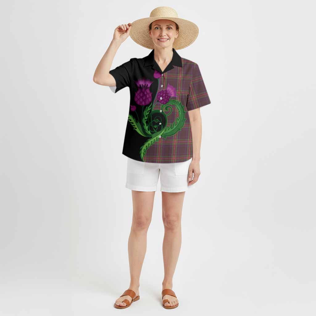 Watt Tartan Hawaiian Shirt Traditional Scottish Thistle