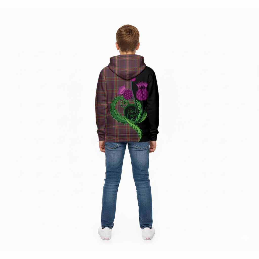 Watt Tartan Kid Hoodie Traditional Scottish Thistle
