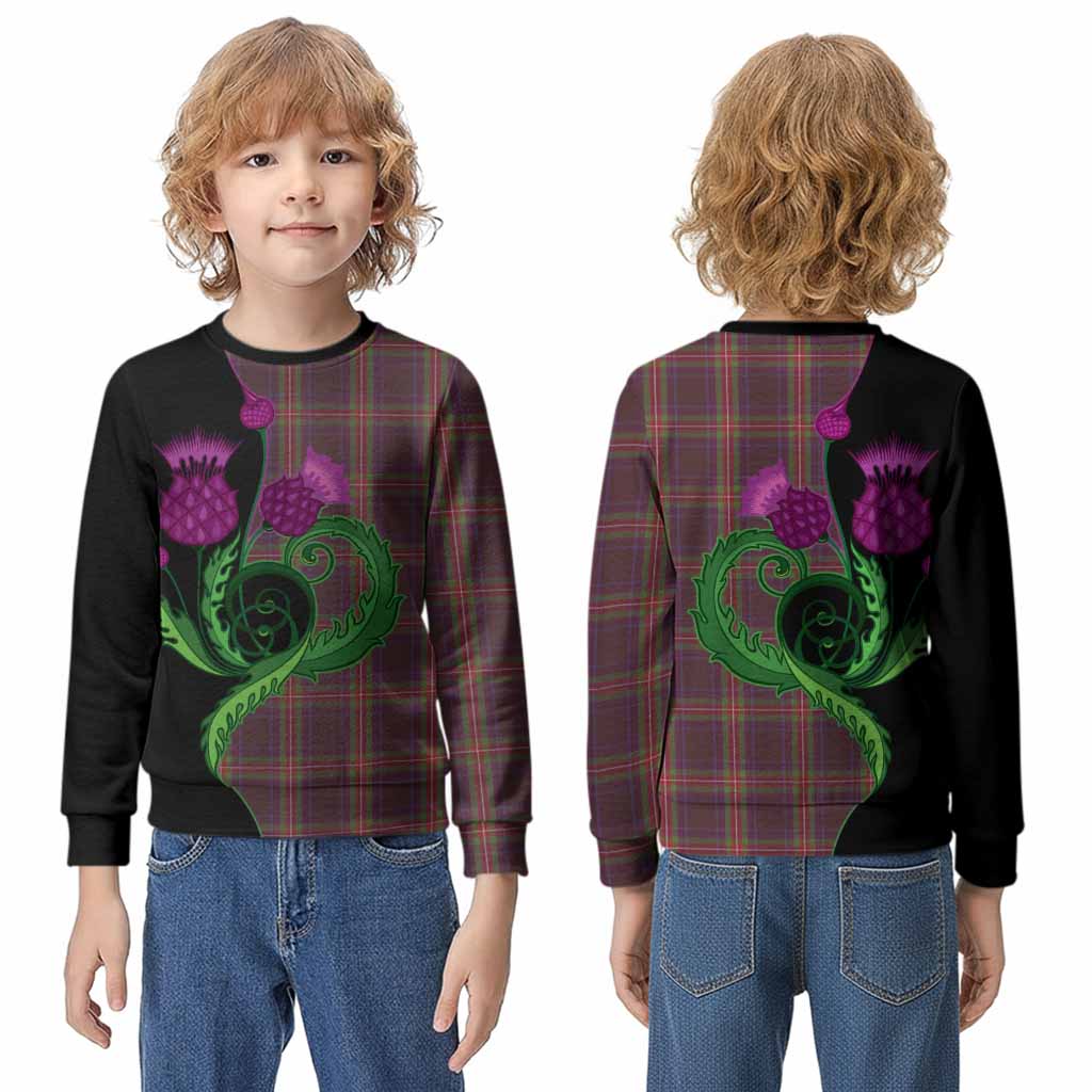 Watt Tartan Kid Knitted Sweatshirt Traditional Scottish Thistle