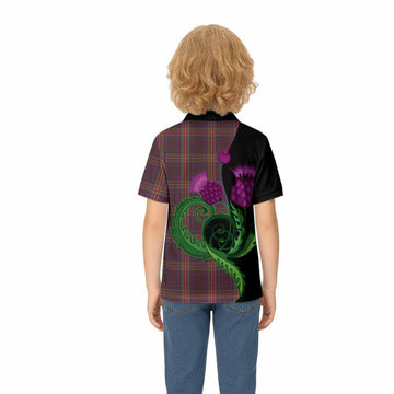 Watt Tartan Kid Polo Shirt Traditional Scottish Thistle