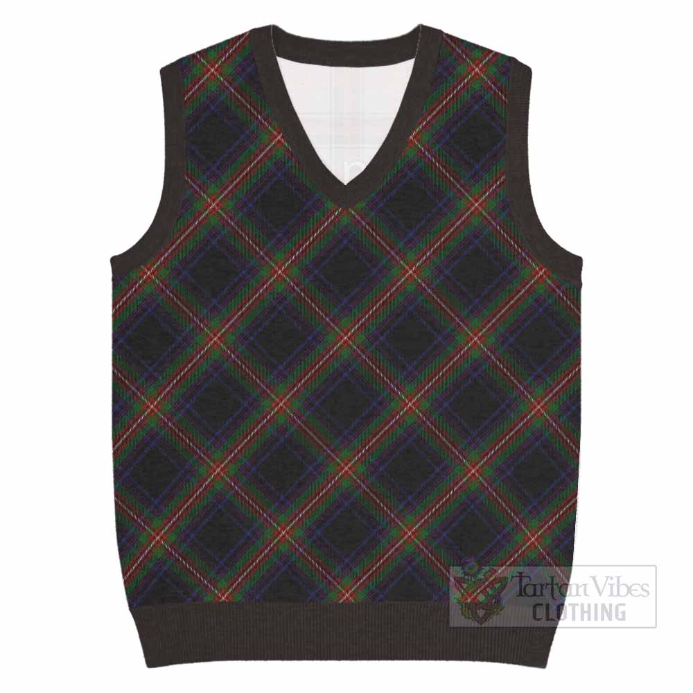 Watt Tartan  Knitted V-Neck Vest Cross Style