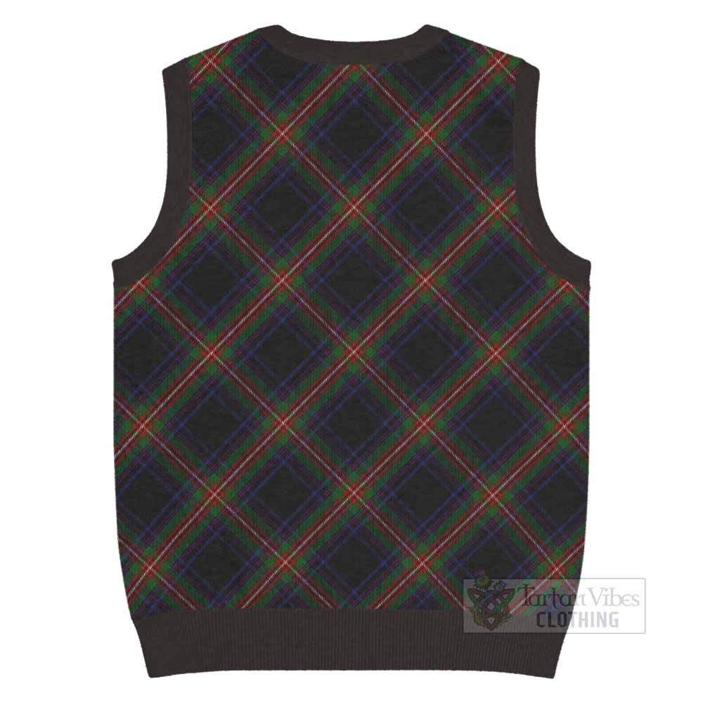 Watt Tartan  Knitted V-Neck Vest Cross Style