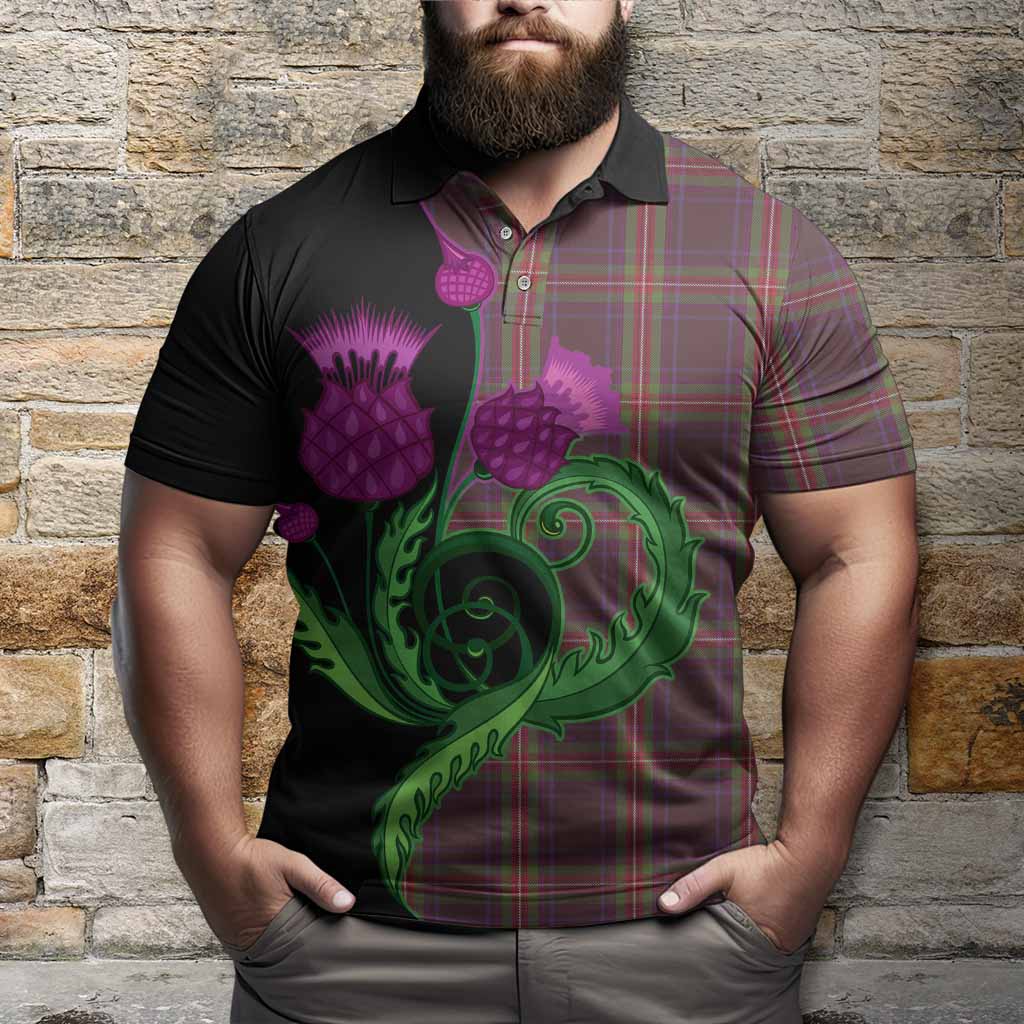 Watt Tartan Polo Shirt Traditional Scottish Thistle