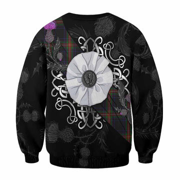Watt Tartan Sweatshirt Jacobite White Rose