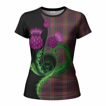 Watt Tartan Women T shirt Traditional Scottish Thistle