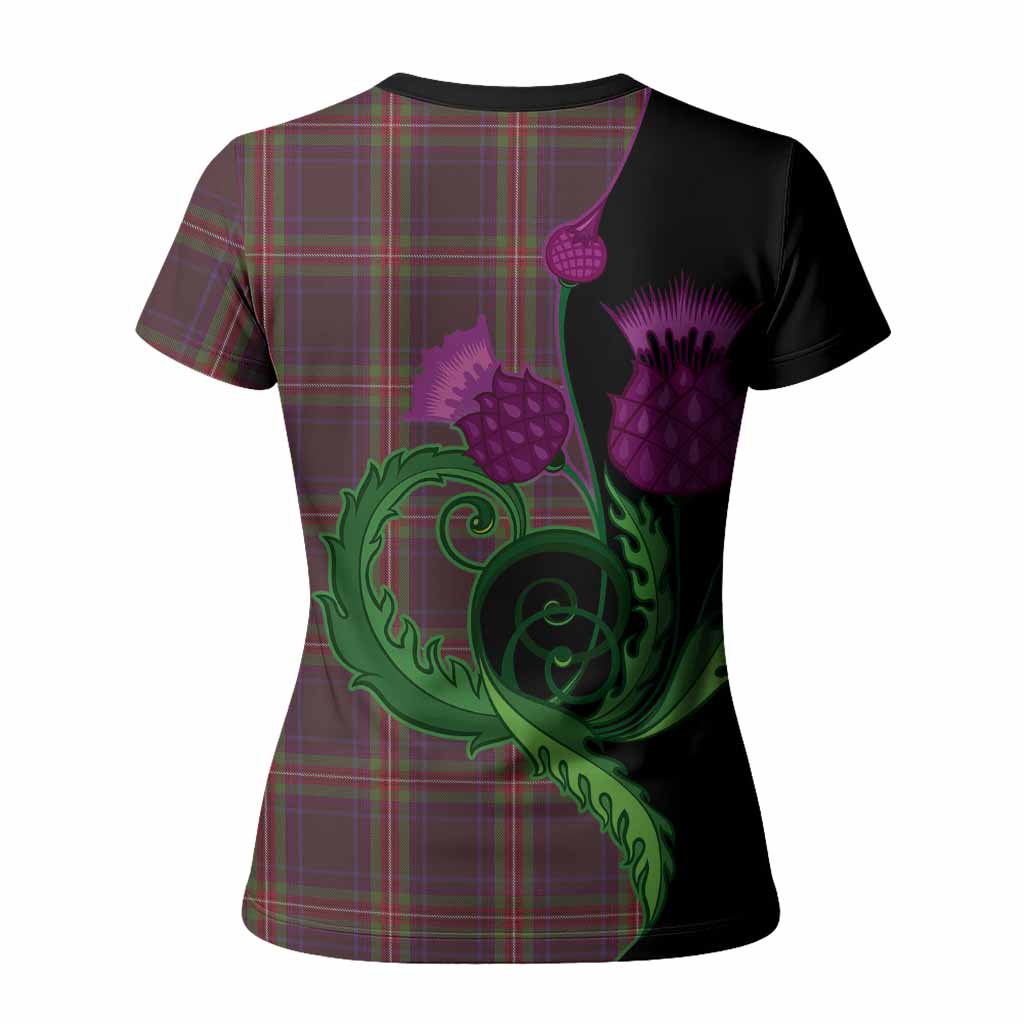 Watt Tartan Women T shirt Traditional Scottish Thistle